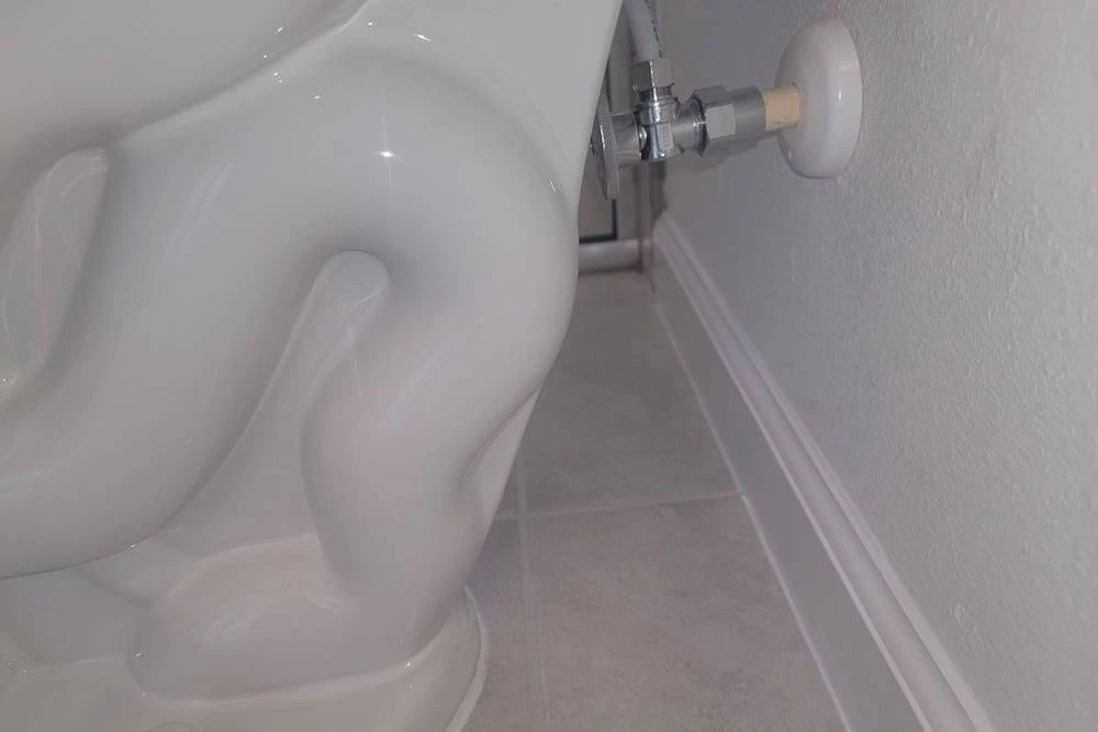 Plumbing Systems - Behind the toilet