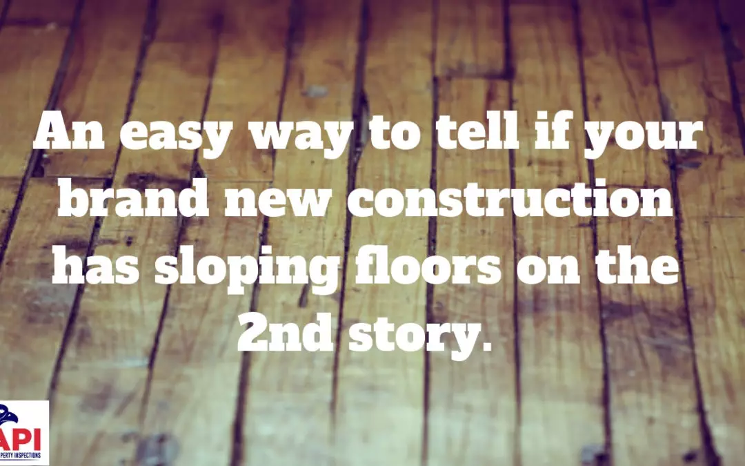 Does Your Brand New 2 Story Home Have Sloping Floors?