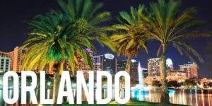 A scenic view of Downtown Orlando with high-rise buildings, showcasing the vibrant city where expert Orlando home inspections ensure safe and reliable properties.